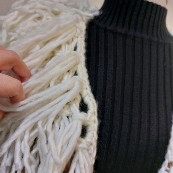 💋BOHO CHIC💋 Gorgeous Color Block Shaggy Cardigan - Picture 5 of 13